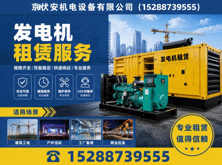 衢州柴油发电机组出租展示图